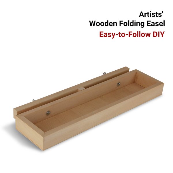 Wooden Easel, Folding Style, Floor-standing and Table-top positions, Easy DIY - Tray
